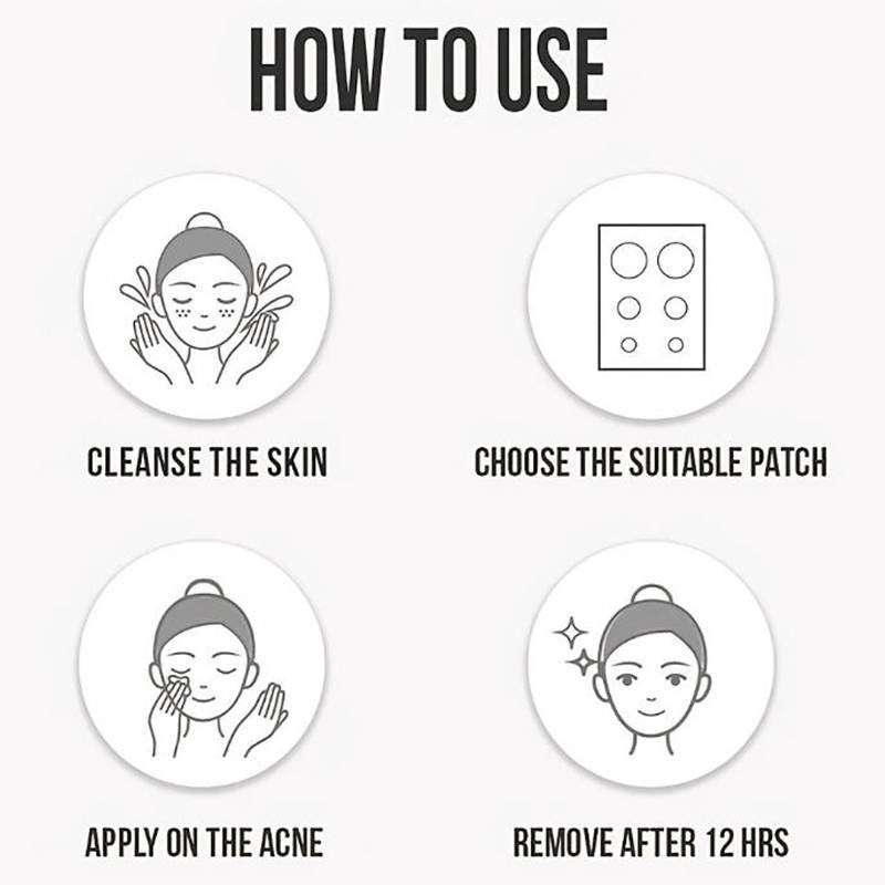 HFSHY 360 CÁI Loại bỏ mụn vô hình đầy màu sắc Chống mụn Hydrocolloid Patch Không gây kích ứng Sửa chữa Stier VN