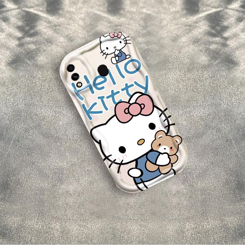 Thích hợp cho Samsung A20 A30 Phụ kiện 3D TPU mềm Kitty Rilakkuma Vỏ điện thoại chống sốc
