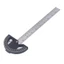Thước đo góc WANYEDI, Thước góc mộc 12 Inch 0-180 độ, Thước đo góc mộc màu bạc có thể điều chỉnh bằng thép không gỉ có thể điều chỉnh Độ bền chế biến gỗ vuông