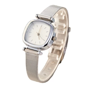 Đồng hồ sinh viên thạch anh phong cách Preppy Hình thùng đơn giản PU với Đồng hồ thạch anh wath26.5.10