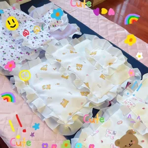 Bộ đồ giường búp bê cotton dễ thương ba bộ đồ giường búp bê ba bộ đồ giường búp bê Cupie cotton Bộ đồ giường búp bê ba bộ búp bê giườngX7evv