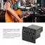 Guansfs Bộ chỉnh đàn guitar màu đen 2 băng tần EQ Acoustic cho phòng thu sân khấu thực hành với các điều chỉnh âm trầm và âm bổng Dễ dàng cài đặt Được thiết kế để tồn tại lâu dài