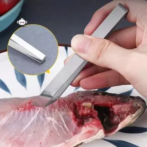 Maybest 1 Cái 430 Thép Không Gỉ Xương Cá s Pincer Kẹp Kéo Tẩy Lưỡi Xương Cá Kẹp Dụng Cụ Nhà Bếp {VN}