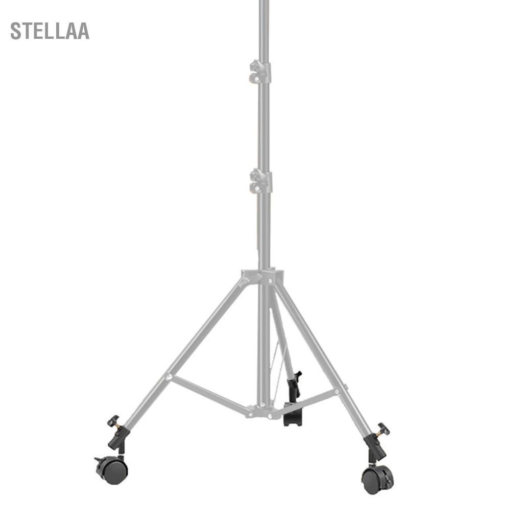 Stellaa Stellaa 3 cái/bộ Xoay Linh Hoạt Bánh Bánh Xe có Đường Kính 16mm Lỗ Gắn để Chụp Ảnh Chân Đế Tripod