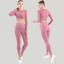 Bộ đồ yoga nữ gồm áo sơ mi tay dài và quần legging, phù hợp tập gym và chạy bộ (7 màu)
