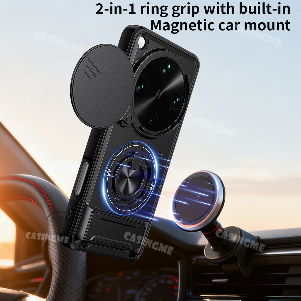 Oppo Find X9 Ultra 2026 Armor Holder Vỏ Điện Thoại Từ Tính Cho Oppo FindX9Ultra FindX9 Find X9s X9 Pro Ultra 5G 4G Vỏ Bảo Vệ Giá Đỡ Mặt Sau