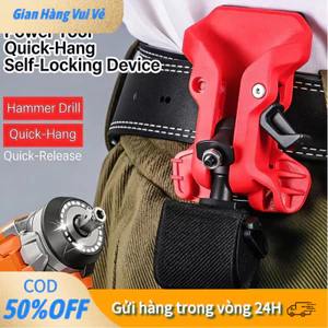 【48h】Kẹp đai dụng cụ điện treo hông chống rỉ sét, tải trọng lớn, giúp giải phóng tay khi làm việc trên cao.