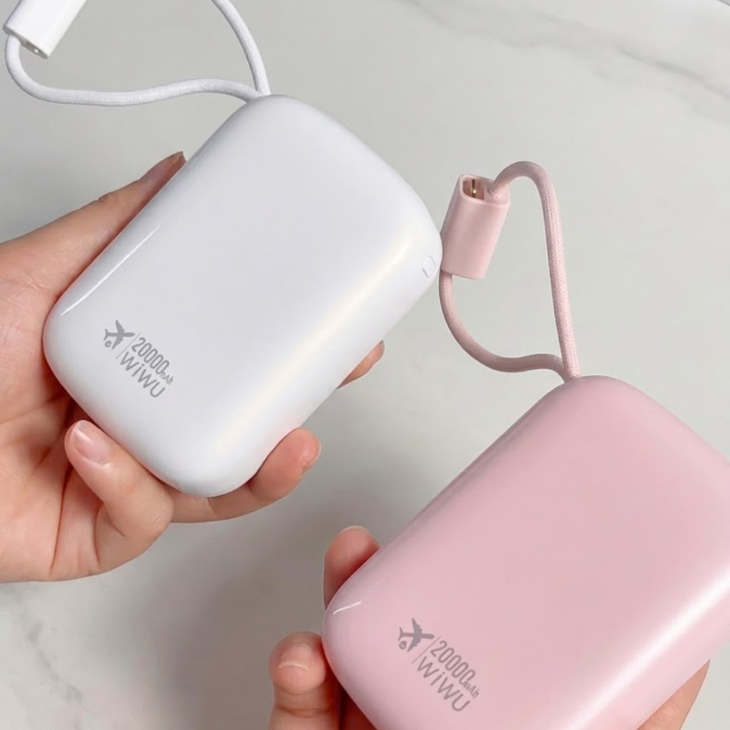 [Chính Hãng] Sạc Dự Phòng 20000mAh WIWU Sugar Plus P091 - Sạc Nhanh PD 20W/22.5W, Tích Hợp Cáp Sạc 4 Trong 1 Tiện Lợi