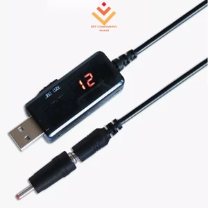 CP99 - Cáp chuyển đổi tăng cường USB 5V sang 9V 12V + Bộ kết nối 3,5x1,35mm để cấp nguồn / Bộ sạc / Bộ chuyển đổi nguồn