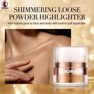 Phấn nền Highlight 4g Kiểm soát dầu nhẹ Phát sáng tự nhiên lâu trôi cho mọi loại da
