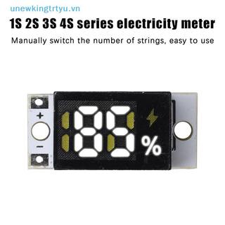 Mô-đun kiểm tra điện áp pin di động Unewtyu cho pin 1S 2S 3S 4S Đèn báo mức chính xác Mini để giám sát nguồn điện DIY VN