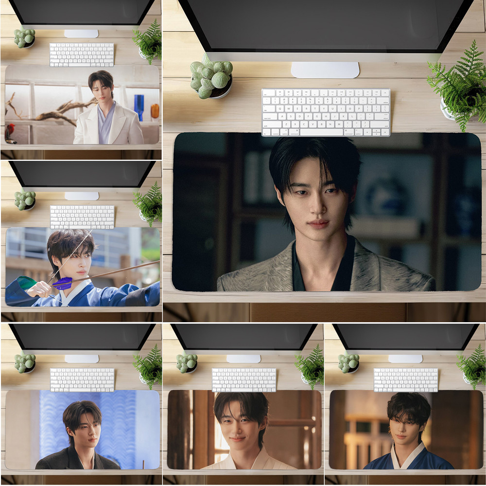 Tấm lót chuột Byeon Woo Seok, Bàn phím máy tính in hình nghệ thuật Vương miện hoàn hảo (60x30cm / 80x40cm)