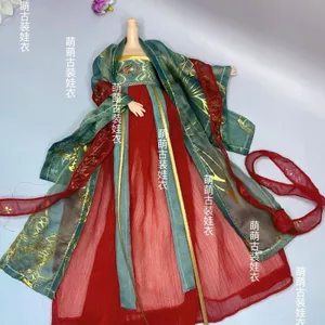 Cổ Quần Áo Cho Bé 30cm Cổ Trang Phục Kerr Xinyi Hanfu Béo Bé bjd Trang Phục Đồ Chơi 6 Điểm Quần Áo Bé 0424