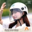 QMP 3C Xe Điện Mũ Bảo Hiểm Đa Năng Dễ Thương Nửa Mũ Bảo Hiểm Influencer Mùa Đông Bốn Mùa Nhẹ Nữ Nửa Mũ Bảo Hiểm Mùa Hè