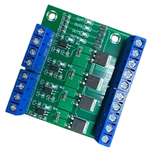 Niki 4 Kênh PLC Khuếch Đại Bảng Điều Khiển Mô Đun Đầu Vào PWM Cho Động Cơ Đèn LED MOSFET Xung Kích Hoạt Công Tắc Bộ Điều Khiển