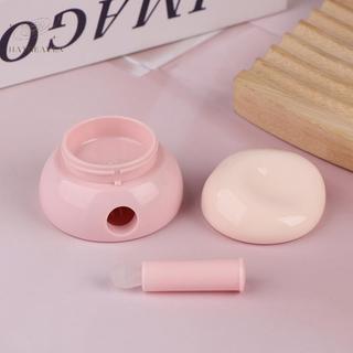 [hatheaven] 3.5g Mini Mỹ Phẩm Lọ Rỗng Chậu Trang Điểm Chăm Sóc Da Hộp Kem Mặt Hộp Son Dưỡng Môi Có Thìa Silicon Chai Có Thể Đổ Lại Đẹp