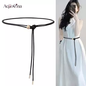Dây thắt lưng mỏng cao cấp AqToCna dành cho nữ, phù hợp mặc cùng váy vào mùa hè và có chức năng giảm béo.