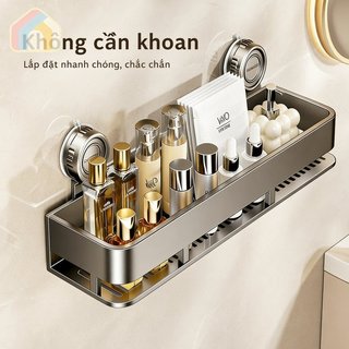 Hút Chân Không Kệ Phòng Tắm Thép Carbon Abs Treo Tường Chống Rỉ Sét Dễ Dàng Loại Bỏ Giá Để Đồ