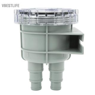 VBESTLIFE Bộ lọc nước biển Hamwesh Vỏ trong suốt Lọc mạnh mẽ với các đầu nối đa kích thước cho tàu thuyền Thuyền buồm Động cơ du thuyền Máy làm mát thủy lực