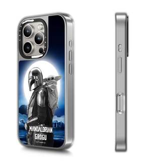 CASECASE X The MandalorianTM Và Grogu Mặt Trăng Ốp Lưng Gương Đen & Bạc Hút Từ Tính IPhone Dành Cho IPhone 17 Air 16 15 14 13 12 Pro Max Plus Ốp Lưng Cứng Có Hộp Khắc Logo