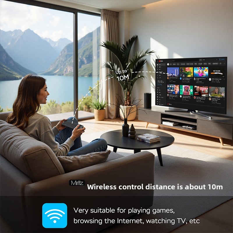 Bàn phím Mini không dây Bluetooth 2.4G Bàn phím nhỏ chế độ kép