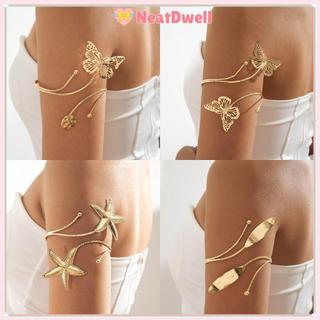 Dây chuyền cánh tay NETDWELL bằng kim loại, vòng tay điều chỉnh được, thời trang dành cho nữ