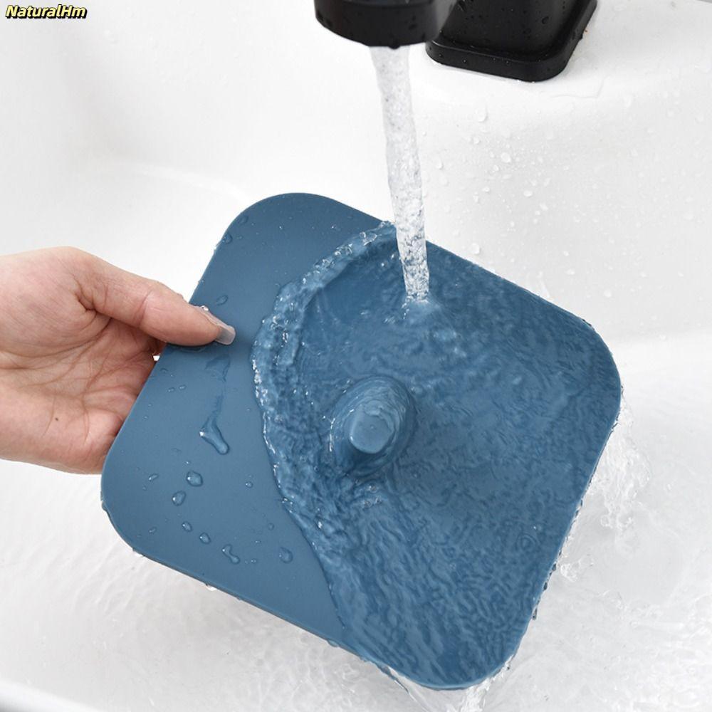 Nắp thoát nước sàn NATURALHM, Nắp ống thoát nước màu xanh xám khử mùi, Nút chặn thoát nước chống côn trùng mềm chống mùi gia đình