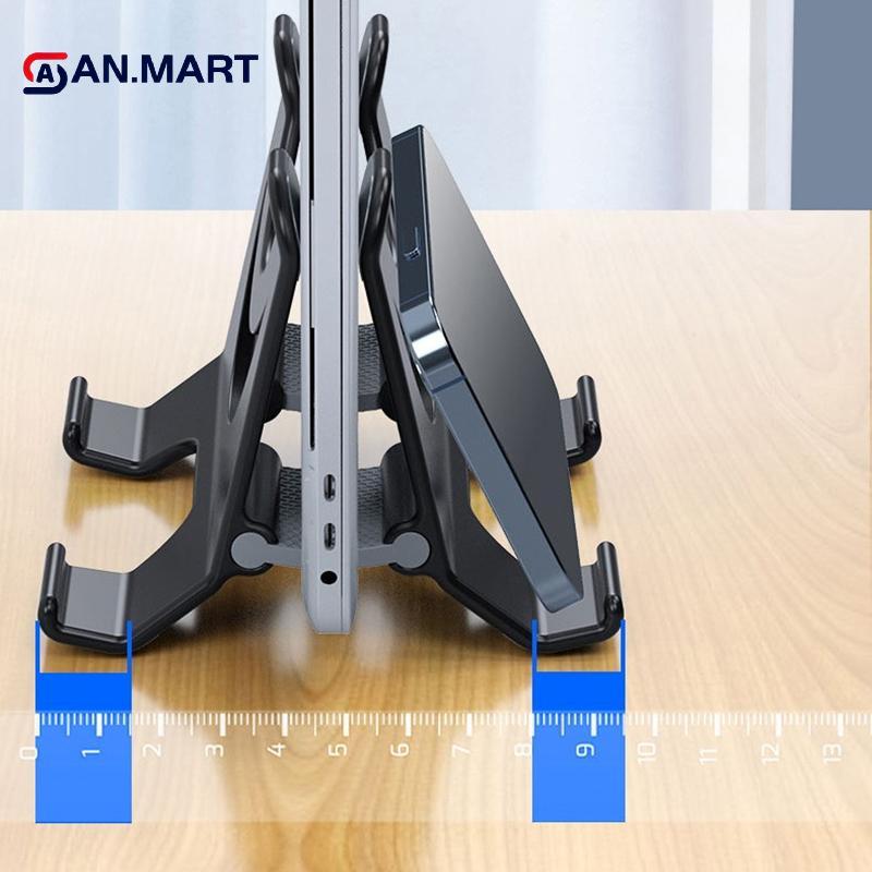 AN.MART Đứng Đứng Cho Mac Mini Hợp Kim Nhôm Laptop Để Bàn Chống Trơn Trượt Có Thể Điều Chỉnh Giá Đỡ VN