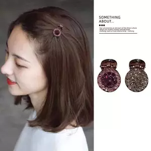 PNPIA- 2 / 4 Mini Tròn Kim Cương Giả Tóc Móng Vuốt Retro Zircon Nữ Cô Gái Vuốt Kẹp Tóc Nhỏ Kẹp Tóc Cua Bé Gái Phụ Kiện Tóc ﻿