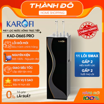 TẶNG QUÀ 350K | Máy lọc nước nóng lạnh Karofi KAD-D66S PRO - Hệ 11 Lõi Lọc - Bảo Hành 3 Năm Chính Hãng