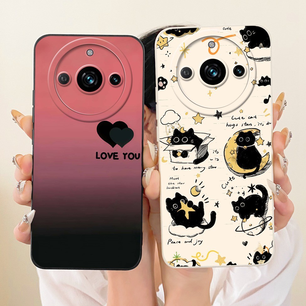 Dành Cho Realme RMX3751 Vỏ Cho Realme 11 Trung Quốc Bìa Hoạt Hình Thời Trang Dễ Thương Ngộ nghĩnh Sơn Vỏ Điện Thoại Silicon