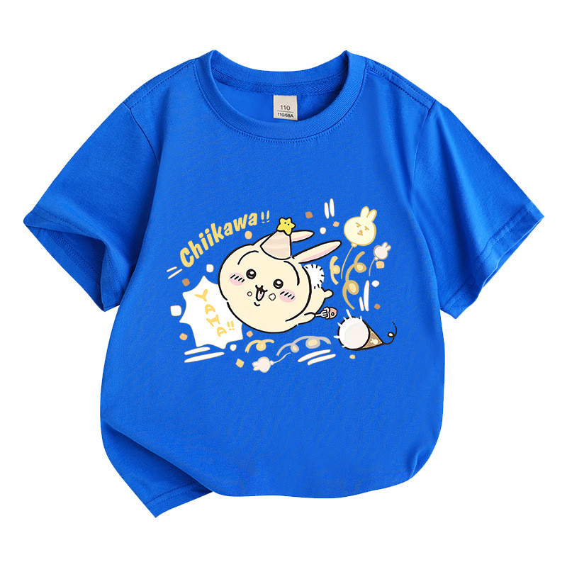 2D Sanrio Usagi Hoạt Hình Dễ Thương Trẻ Em Áo Thun Tay Ngắn Dễ Thương In Biểu Tượng Cảm Xúc Để Mặc Hàng Ngày Ngoài Trời Chơi