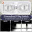 Đèn RV Nội thất 12V Led 8W Đèn vòm đôi trần 600 Lumen Đèn chiếu sáng cho xe kéo RV