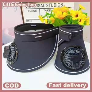 Littleloves1 Quạt Làm Mát Thoáng Khí Mũ Quạt Tấm Che Nắng Mũ Câu Cá Làm Mát Đạt Đỉnh Mũ Mũ Sạc Usb Quạt Cho Thể Thao Sunhat VN