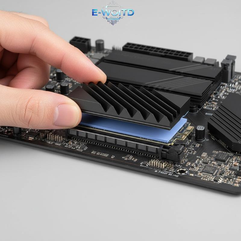 E-WOITD 2280 SSD M2 Tản Nhiệt Nhôm Cho PCIe NVMe Cooler Hiệu Suất Ổn Định Trong Các Ứng Dụng Tải Cao E-WOITD