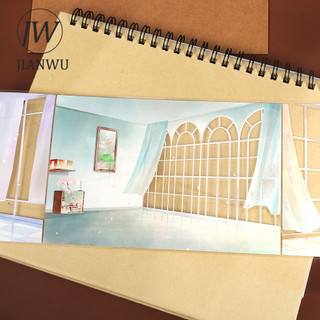 JIANWU 103mm * 5m Vintage Dream Window Phong Cảnh Chất Liệu Cắt Kéo Thêu Sò PET Băng Sáng Tạo DIY Tạp Chí Văn Phòng Phẩm