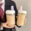 TRTR 500 / 850ml Chai Nước Trái Cây Sữa Cốc Nhựa Có Nắp Ống Hút Bong Bóng Trà Cà Phê Trong Suốt Dung Tích Lớn Drinkware VN