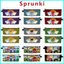 HK1 Sprunki Incredibox Hộp Đựng Bút Sinh Viên Túi Bảo Quản Trò Chơi Ngoại Vi Da PU Túi Văn Phòng Phẩm KH1
