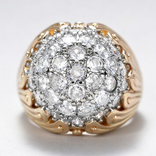 Nhẫn Zircon phóng đại phong cách mới của Mỹ dành cho nữ