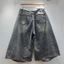 Châu Âu Mỹ Phong Cách Quần Denim Mùa Hè 2026 Phong Cách Mới In Chữ Rách Quần Jean Xù Đẹp Trai Crop Quần Rời