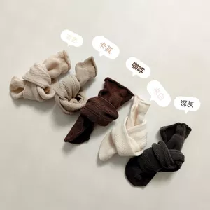 Mùa Hè Retro Màu Sắc Phong Cách Tây Ban Nha Tự Nhiên Uốn Viền Di Chuyển Lỗ Tròn Tất Cho Bé Trên Đầu Gối Trẻ Em Thẳng ZEJL