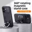 Ốp Lưng Cho Honor 600 Pro Nút Kim Loại Sạc Không Dây 360 ° Giá đỡ hợp kim xoay Tăng chiều cao máy ảnh Vỏ điện thoại chống rơi