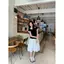 Áo thun ngắn tay Agaric Edge phong cách Preppy dành cho nữ Áo len Cardigan Slim-Fit Top
