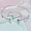 Vòng Tay Cổ 2 Miếng Ngọc Trai Zircon Trái Tim Tam Giác Tròn Thời Trang Phù Hợp Với Đẳng Cấp 26.5.6