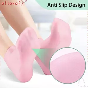 Tất dưỡng ẩm bằng silicon AFTEROF, Tất chăm sóc da giảm đau bằng silicon, Dụng cụ làm móng chân Dưỡng ẩm chống nứt nẻ Loại bỏ da chết Bảo vệ lâu dài Tất bé gái