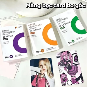 Sleeves PACK 50 bảo vệ card album lomo card Sleeve Hard kpop thẻ bài,Bề mặt thẻ mịn, siêu trong suốt và rõ ràng