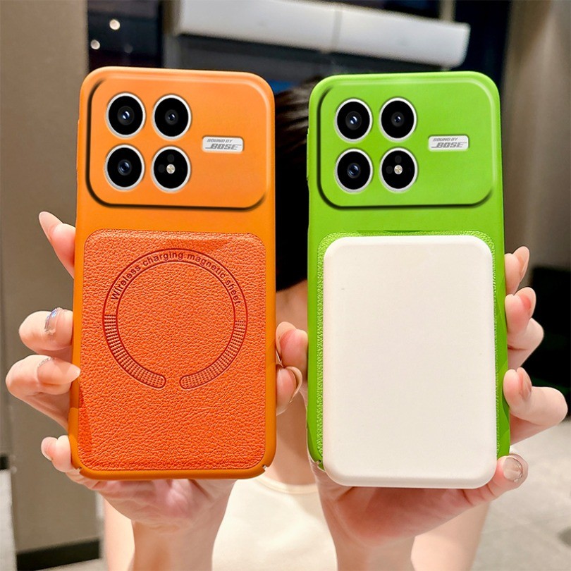 Ốp Điện Thoại Từ Tính Sang Trọng Cho Xiaomi Poco F8 Pro 2510DPC44G Da Không Dây Sạc Bảo Vệ