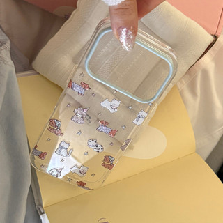 Ốp Điện Thoại Chó Lấp Lánh Cho IPhone 17ProMax 17Pro 17 16ProMax 16Pro 16 15ProMax 15Pro 15 14ProMax 14 13ProMax 13 Apple Iphone Case Trong Suốt Long Lanh 13 / 15 Chống Sốc 14 17