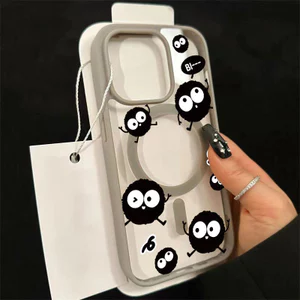 Ốp bảo vệ iPhone mẫu than bánh sạc từ tính chống trầy xước - iP 7/8/X/XS/11/12/13/14/15/16/17/Plus/Pro/Max/Air
