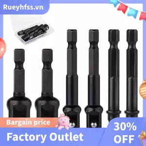 Bộ chuyển đổi ổ cắm tác động 6 chiếc, 1 / 4.1 / 2,3 / 8 Inch Bộ chuyển đổi trình điều khiển tác động Ổ cắm trình điều khiển bit ổ cắm khoan Bộ chuyển đổi ổ cắm